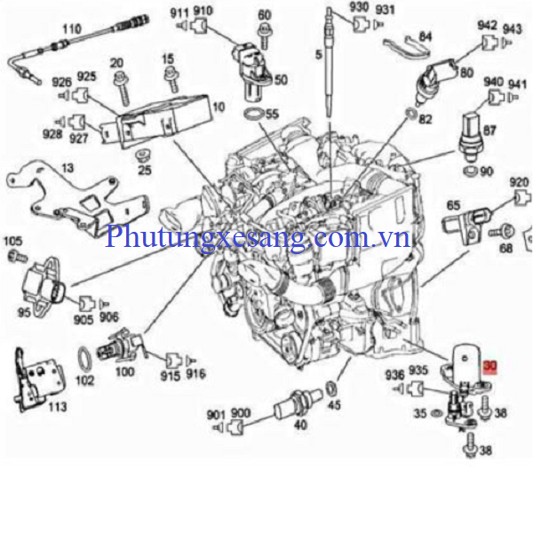 Cảm biến mức dầu Mercedes C300 CLK35 Cảm biến mức dầu Mercedes C300 CLK35