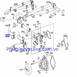 Ống nước Mercedes C250 SLK250 W204