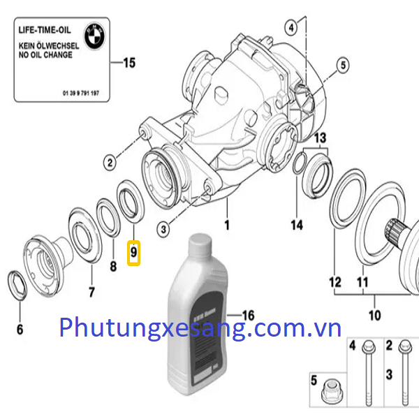 Phớt cầu sau BMW X1 X3 Z3 Z4 128i 22 Phớt cầu sau BMW X1 X3 Z3 Z4 128i 22