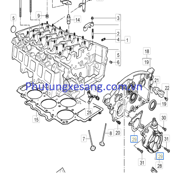 Gioăng bơm chân không Posrche Audi V Gioăng bơm chân không Posrche Audi V