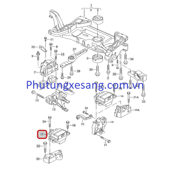 Chân số trái Volkswagen Passat Chân số trái Volkswagen Passat