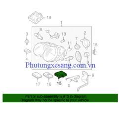 Đèn gầm phải Mercedes ML350 GL450 SL