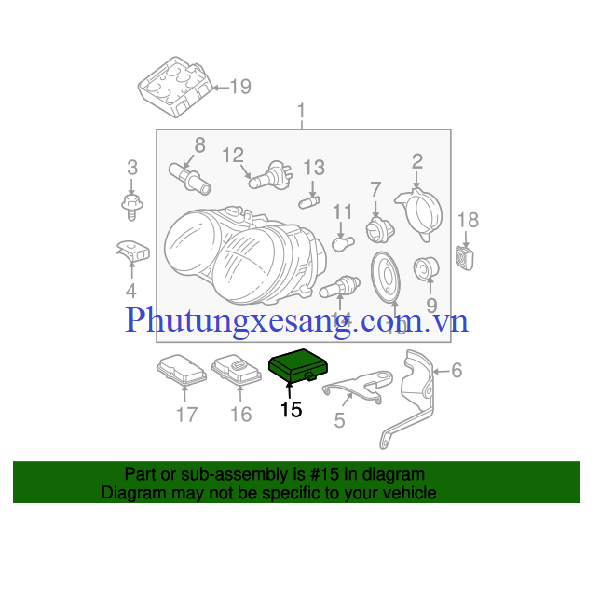 Hộp điều khiển đèn Mercedes ML320 E3 Hộp điều khiển đèn Mercedes ML320 E3