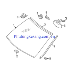 Gương trái Mercedes C300 W204 S204-A