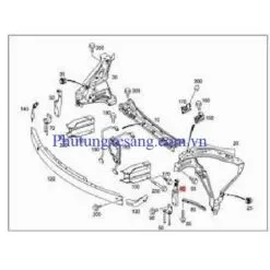 Phe cài đèn pha trái Mercedes GLK250