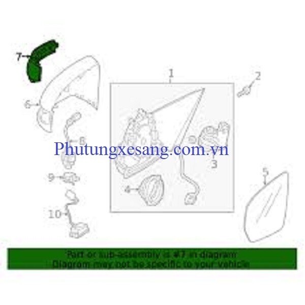 Đèn xi nhan trái Mercedes GLC350 GLE Đèn xi nhan trái Mercedes GLC350 GLE