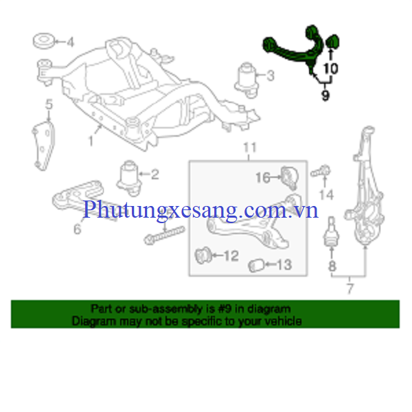 Càng I sau trái BMW X5 X6 E70 E71 E7 Càng I sau trái BMW X5 X6 E70 E71 E7