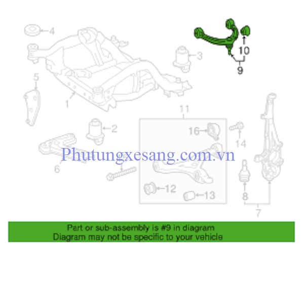 Càng I sau trái BMW X5 X6 E70 E71 E7 Càng I sau trái BMW X5 X6 E70 E71 E7