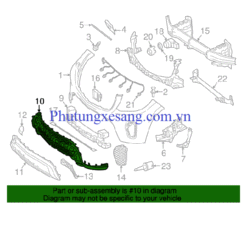 Xương nhựa hướng gió cản trước Merce