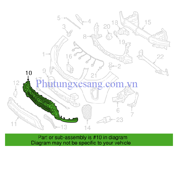 Xương nhựa hướng gió cản trước Merce Xương nhựa hướng gió cản trước Merce