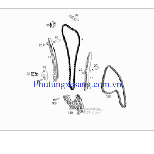 Máng tì xích cam Mercedes C250 SLK25 Máng tì xích cam Mercedes C250 SLK25