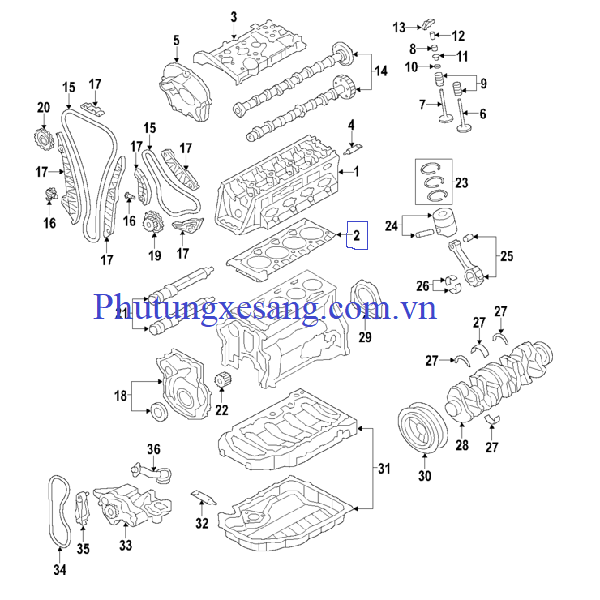 Gioăng mặt máy Audi A3 A4 A5 A6 Q3 Q Gioăng mặt máy Audi A3 A4 A5 A6 Q3 Q
