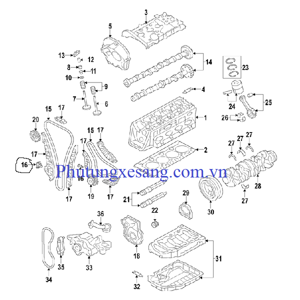 Tăng cam Audi A3 A4 A5 A6 Q3 Q5 Q7 T Tăng cam Audi A3 A4 A5 A6 Q3 Q5 Q7 T