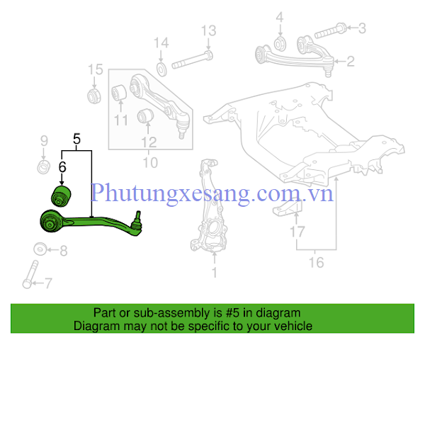 Càng cong trước trái Mercedes S450 S Càng cong trước trái Mercedes S450 S