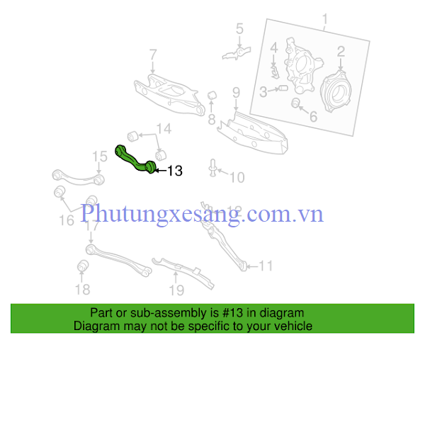 Càng sau phải Mercedes E320 SL500 CL Càng sau phải Mercedes E320 SL500 CL