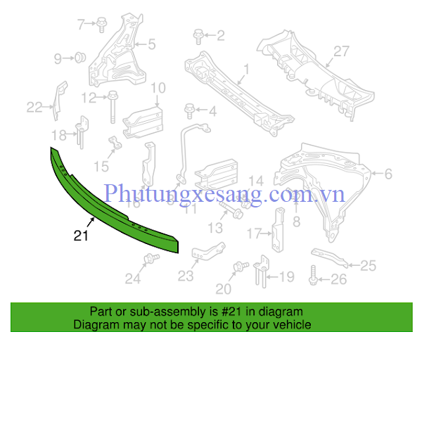 Thanh nhôm tăng cứng Mercedes GLK250 Thanh nhôm tăng cứng Mercedes GLK250