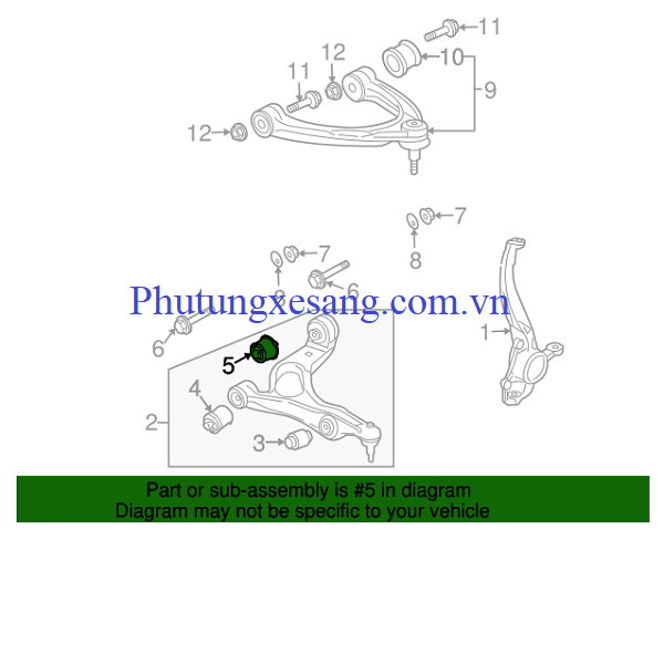 Cao su càng A to sau trái phải Audi Cao su càng A to sau trái phải Audi