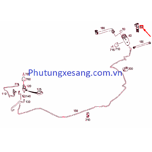 Van thông hơi bình xăng Mercedes R35 Van thông hơi bình xăng Mercedes R35