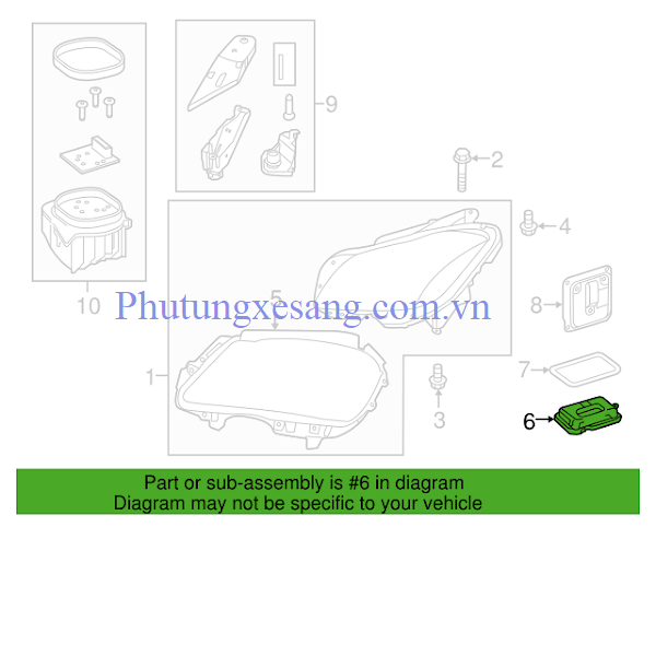 Hộp điều khiển đèn pha Mercedes E350 Hộp điều khiển đèn pha Mercedes E350