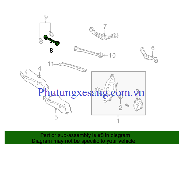 Càng I sau trái Mercedes S320 S400 S Càng I sau trái Mercedes S320 S400 S