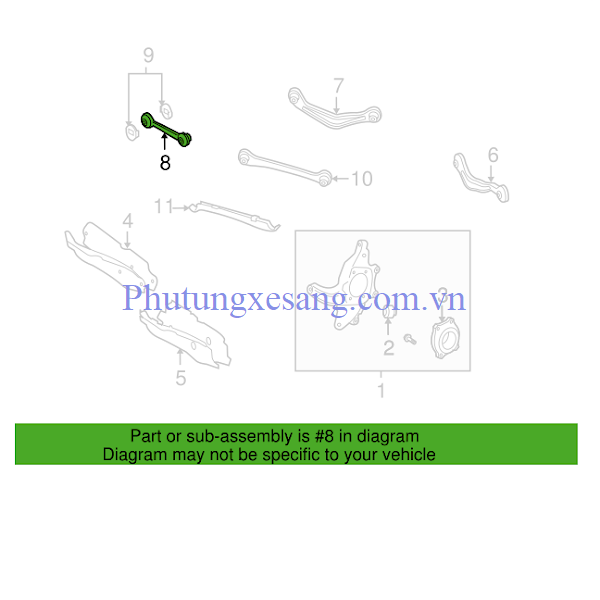 Càng I sau phải Mercedes S320 S400 S Càng I sau phải Mercedes S320 S400 S