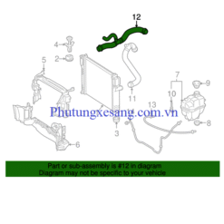 Ống nước làm mát Mercedes CLS350 CLS500 E240 E280 E300 E350 E400 M272 W211 2000-2016-A2115014682 2 Ống nước làm mát Mercedes E240 E28