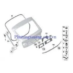 Ty chống cốp sau BMW X1 E84 2008-201