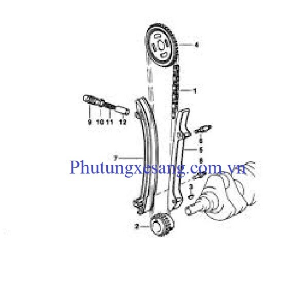 Tăng xích cam BMW Z3 Z4 X3 X5 323i 5 Tăng xích cam BMW Z3 Z4 X3 X5 323i 5