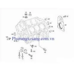 Phớt đuôi trục cơ Mercedes SLK350 R350 ML350 E350 CLK350 C350 GLK350 2005-2012-A2720100514 2 Phớt đuôi trục cơ Mercedes SLK350 R3