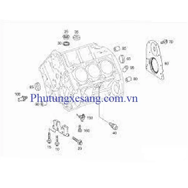 Phớt đuôi trục cơ Mercedes SLK350 R3 Phớt đuôi trục cơ Mercedes SLK350 R3