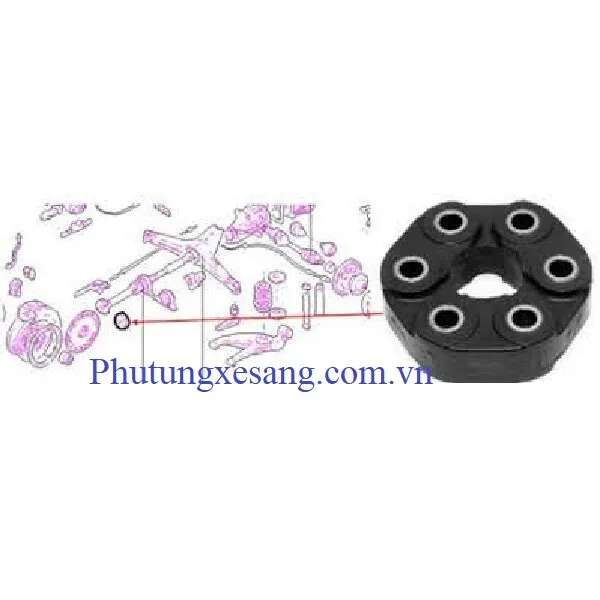 Cao su giảm chấn láp dọc BMW Z3 Z4 3 Cao su giảm chấn láp dọc BMW Z3 Z4 3
