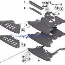 Tấm chắn gầm động cơ BMW X1 E84 2008
