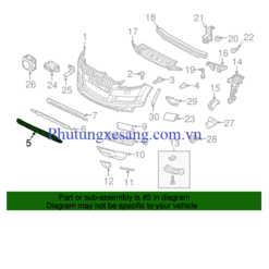 Tấm ốp dưới cản trước Audi Q7 2010-2