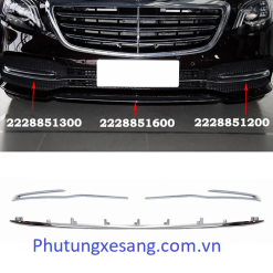 Nẹp crom trước giữa Mercedes S450 S500 S550 S600 W222 2017-2020-A2228851600