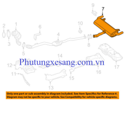 Giảm thanh ống xả Mercedes GLC300 GLC350e 2016-2021-A2534901421