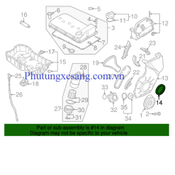 Phớt đuôi trục cơ Audi Q7 A3 A8 TT Volkswagen G-021103051C