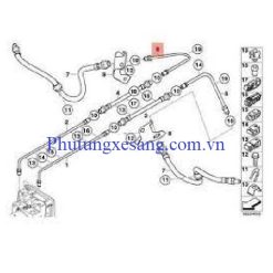 Ống dẫn dầu phanh sau BMW X5 X6 E70 E71 F15 F16 (Số 8)-34326777888