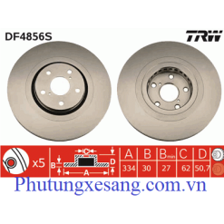 Đĩa phanh trước phải Lexus GS350 GS450 GS460 2006-2021-43512-22260, 4351222260, 43512-22261