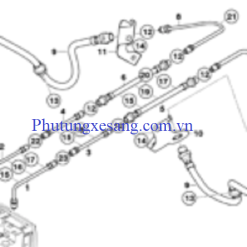 Ống dẫn dầu phanh sau BMW X5 E70 2006-2010 (Số 3)-34326782125, 34326782122