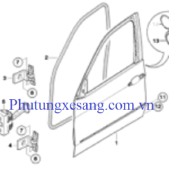 Thân vỏ cánh cửa trước BMW X3 X4 X5 X6 535i M5 E60 E70 E71 F25 F26 2003-2018-41517176850