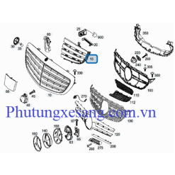 Cánh lật gió calang trái Mercedes C300 C350e C400 C63 AMG 2015-2018-A2058880300