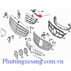 Tay mở cửa gió calang trái Mercedes C300 C350e C400 C63 AMG 2015-2018-A2058880103