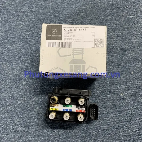 Van chia hơi bơm nâng gầm Mercedes S400 R32-A2123200358 Van chia hơi bơm nâng gầm Mercedes S400 R32-A2123200358