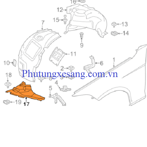 Đèn gầm trái BMW 520i 523i 525i 528i 530i 535i 540i 550i E60 2006-2010-63177177711, 63176910791 Đèn gầm trái BMW 520i 523i 525i 528i 530i 535i 540i 550i E60 2006-2010-63177177711, 63176910791