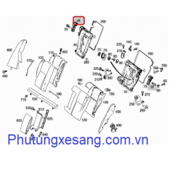 Tay mở khoá ghế sau trái Mercedes GLK250 GLK300 GLK350 C350 2010-2015-A2049200172 2 Tay mở khóa ghế sau trái Mercedes GLK200 GLK-A2049200172