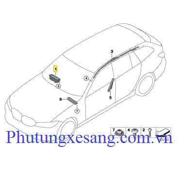 Túi khí trước phải BMW 320i 330i G20 G21 2017-2019-72126804063 Túi khí trước phải BMW 320i 330i G20 G21 2017-2019-72126804063
