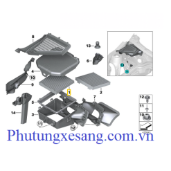 Lọc gió điều hoà BMW X3 X4 F25 F26 2009-2018 (số 1)-64312452163