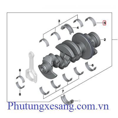 Bạc đầu trục khuỷu miếng trên BMW 130i 235i 318i 435i 525i 630i 730i X1 X3 X4 X5 X6 Z4-11217515385 Bạc đầu trục khuỷu miếng trên BMW 130i 235i 318i 435i 525i 630i 730i X1 X3 X4 X5 X6 Z4-11217515385