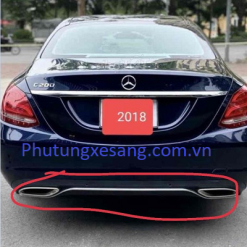 Nẹp crom cản sau Mercedes C200 C250 C300 C400 C350e W205 2015-2018-A2058850721
