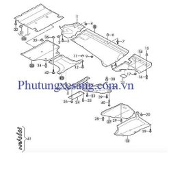 Tấm chắn gầm số Audi Q5 SQ5 2017-2024 (Số 27)-80A825197A